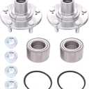 MOTOKU Pair Front Wheel Hub & Bearing Set for Honda Civic 1.8L 1.3L L4 2006-2011 Left Driver and Right Passenger Side