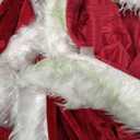 UDYR Adult Child Christmas Santa Claus Robe Hooded Cloak, Mrs Santa Claus Velvet Hooded Cape Christmas Robe