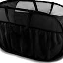 Collapsible Laundry Baskets, Upgrade Pop Up Laundry Hamper with Convenient Bags, Foldable Laundry Basket Mesh Light Weight, Easy to Carry Clothes Hampers for Laundry, Dorm, Toys, Travel Black