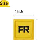 SYLVASS 10 Pieces FR Iron-On Embroidered Patches for Clothing Jeans, Hats, Jackets & Bags - Yellow