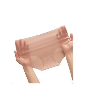 GORGLITTER Women's 5 Pack Seamless Transparent Underwear No Show Thongs See Through Invisible Panties Multicolor Black Medium