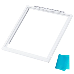 UPGRADED 241969501 Refrigerator Shelf Frame With 240443384 Glass Compatible with Frigidaire Shelf Replacement FFSS2615TS0 FGHS2631PF4A LFSS2612TF0 Parts for Frigidaire Crisper Drawer Shelf Replacement
