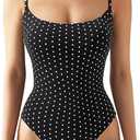 SUUKSESS Women Sexy Square Neck Thong Bodysuit Backless Cami Bodysuit Top S