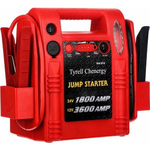 3600/1800 Peak Amp 12/24V Jump Starter for Large Gas & Diesel Engines