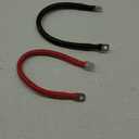 ECO-WORTHY 2AWG Battery Cable with 5/16'' Lug Terminals 12inch Cables Set Tinned Copper Battery Inverter Cable for Car, Truck, RV, Solar