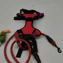 Dog Harness, No-Pull Pet Breathable Harness, Adjustable Soft Padded Dog Vest with 2 Leash Clips, Reflective No-Choke Pet, Easy Control Handle for Large Dogs, Red,Size  L