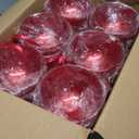 Weysat Extra Large Christmas Hanging Ornaments Oversized Plastic Balls for Outside Lawn Yard Tree Hanging Decorations(6 Inch)