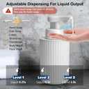 Automatic Soap Dispenser Liquid Touchless: 9oz White Plastic - Rechargeable Electric Smart Auto Hand Soap Dispenser - Dish Bathroom Kitchen
