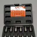 15 Pieces Screw Extractor Set, Easy Out Bolt Extractor Kit, 3/8" Inch Drive Hex Head Multi-Spline Bolt Remover Kit Tool for Removing Stripped, Broken Rusted Bolts Screws