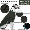 Yternal Fleece Dog Sweater with Turtleneck, Cozy Lightweight Pullover Dogs - Stretchy Soft Thermal Wear for Puppy Small Medium Large Breeds ArmyGreen XS