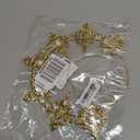 Uonlytech Angel Bridal Gold Halo Headband, Angel Halo Headband Crown Retro Goddess Halo Hair Band Wedding Headpiece for Women Girls Bridal