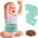 Colic and Gas Relief for Newborns and Infants, Flaxseed Heated Tummy Wrap, Baby Swaddling Belt with Soothing Warmth, Natural Relief for Upset Stomach in Babies and Toddlers, 0-3 Years (Green)