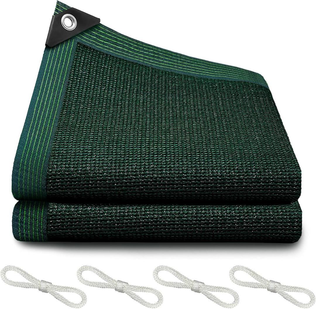 90% Blackish Green Shade Cloth for Garden, 6.5x10FT Resistant Garden Sun Shade Net, Durable Mesh Shade Tarp with Reinforced Grommets for Greenhouse, Plant, Chicken Coop, Pergola, Canopy