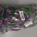 Artificial Hanging Flowers for Outdoors Decorations 2 Pack, Fake Hanging Flowers, UV Resistant Artificial Hanging Plants Outdoors for Home Porch Patio Balcony Baskets Yard(Double Purple)