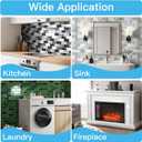 Art3d Peel and Stick Backsplash Tiles 12"x12" White Washed Thicker Design, Self-Adhesive Wall Tile for Kitchen & Bathroom