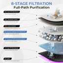 Waken Electric C11S Reverse Osmosis Water Filtration System Countertop 180oz Water Tank 4:1 Pure to Drain 8 Stage RO Filter No Installation for Home Apartment Condo RV