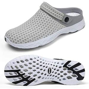 SAGUARO Men's Women's Quick Dry Garden Shoes Lightweight Breathable Gardening Clog Water Shoes Mesh Sandals for Sports Outdoor Beach Pool Exercise, Size 45, 
13.5 Women/11.5 Men