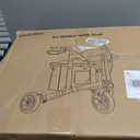 WALK MATE 3 Wheel Rollator Walker with Seat for Slim Seniors, Padded Backrest Lightweight Foldable Travel Walker Ideal for Elderly, 8 Inch Tri-Wheel Modern Mobility Walking Aid Aluminum, Green