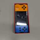 Handheld Game Console for Kids with 216 Classic Video Games, 3.2" Screen, Rechargeable, Plug and Play Retro Gaming System, Portable Arcade Handheld Games for Boys Girls Ages 4-12 (Orange blue)