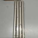 2 Pack Curtain Rods for Windows 28 to 48 Inch(2.3-4ft), 1 Inch Brushed Nickel Curtain Rods Set, Adjustable Heavy Duty Curtain Rod, Modern Drapery Rods for Bedroom Living Room, Size 32"- 60"