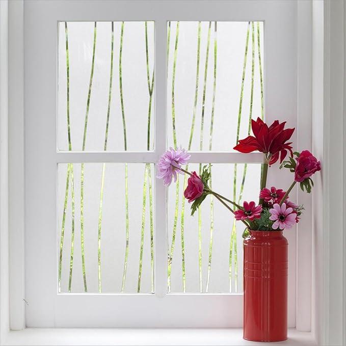 Finnez Window Privacy Film, Frosted Vertical Static Cling, 23.6″ x 118.1″
Removable Glass Film, Non-Adhesive Window Cling, UV Block & Heat Control, Decorative Patterns for Home Office Glass Door