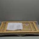 mDesign Freestanding Bamboo 2 Section Double Laundry Organizer Hamper with Removable Storage Sorter Bags, Space-Saving Basket Duo with Handles for Clothes/Linens - Echo Collection - Natural/Tan