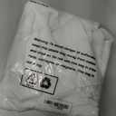 BGment Short White Linen Curtains 63 Inch Length for Living Room, Rod Pocket Half Window Drapes Light Filtering for Bathroom Ring Clips Decorative, 2 Panels Set, 34 Inch Wide Each Panel