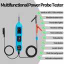 Automotive Test Light 3.536V DC Power Probe Tester, Car Circuit Tester with LCD Display, Voltage & Continuity Tester for Vehicle Wiring, Fuse & Battery Diagnosis