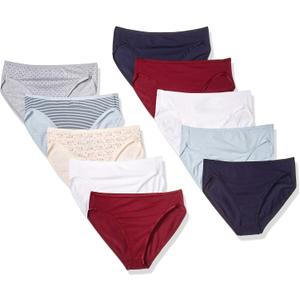 Amazon Essentials Womens Cotton High Leg Brief Underwear (Available in Plus Size), Breathable (XXL)