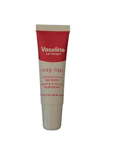 Lip Therapy - Rosy Lips by Vaseline for Women - 0.7 oz Lip Balm (Pack of 2)