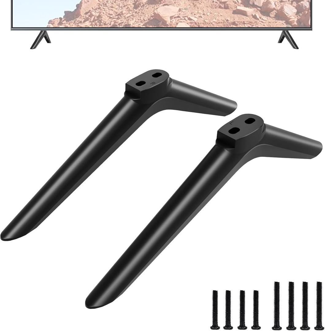 TV Stand for Hisense TV Legs, Only for Hisense 40" 43" TV 40H5590F 40H4F 40H3F9 40H4030F1 43H4F 43H4030F 43H4030F1 TV Stand with Screws Set, Easy to Install, Black