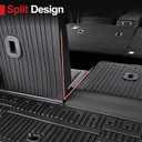 Cargo Mat for Hyundai Santa FE 2024 2025 2026, All Weather TPE Cargo Mat with Backrest Mat Rear Cargo Liner Protection for Hyundai Santa Fe Calligraphy Accessories (Fit Hybrid and Fuel)