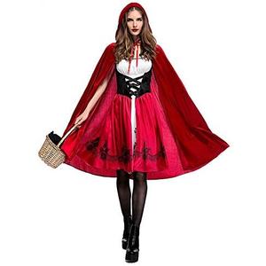 Little Red Riding Hood Costume for Baby Girl Princess Birthday Fancy Dress Up Halloween Cosplay Cloak Outfit Set S
