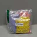 Bamllum Rubber Kitchen Dishwashing Gloves - 4 Pairs Colorful Reusable Household Cleaning Gloves for Washing Dishes and Cleaning Tasks, Flexible Long-lasting and Non-Slip (Large, Blue+Pink+Yellow+Red)