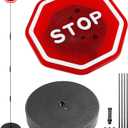 UNLRAE Garage Parking Aid,Garage Stopper for Parking Car,LED Flashing Stop Sign,Car Accessories Warning Adjustable Height Parking Assistant Stop Indicator Sensors for Vehicles,Fits RV,SUV, Cars