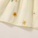 JEELLIGULAR Baby Girl Summer Dress Smocked Flutter Sleeve A-Line Beach Dresses with Back Button Toddler Sundress (Beige)