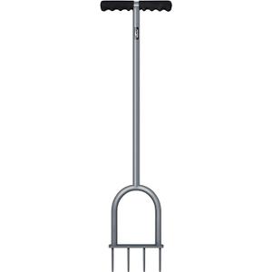 Walensee Lawn Aerator Spike Metal Manual Dethatching Soil Aerating Lawn with 4 Iron Spikes, Grass Aerator Tools for Yard, Lawn Aeration, Garden Tool, Revives Lawn Health