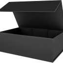 Black Gift Box 10" x 6" x 3" with Magnetic Closure Lid Gift Boxe for Presents,Bridesmaid Gifts Boxes,Cute Box,Birthday Box,Luxury for Gift Packaging, Magnetic Gift Boxe for Wrapping Gifts (Black)