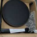 Shop Stool with Lockable Rubber Wheels Adjustable Backrest Tool Tray Storage 400 lb Capacity Rolling Garage Stool (Black)