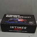 Wheel Center Hub Caps for Pro Comp 48 Series and Ballistic 845 Morax Replacement Hubcaps, Set of 4 American Flag Style, Premium ABS Material, Recommended for Off-Road Tuning Enthusiasts (Matte Black with American Flag)