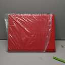 Top Loader Binder, Holds 640 Top Loaders,16 Pocket Top Loader Binders for 3" x 4" Rigid Cards,Top Loader Card Binder for Hard Plastic Top Loaders- Red