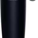 KISSKIND Iced Coffee Tumbler with Hidden Straw, 20 oz Reusable Iced Coffee Cup, Ceramic Lined Travel Mug Fits in Bags and Car Cupholders, 100% Leakproof Cold Brew Cup, No Spill, Midnight Espresso