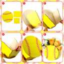 Cinnvoice 6 Pcs Wooden Centerpieces for Tables Baby Shower Decorations Tabletop Boxes Party Favor for Birthday Baby Shower Wedding Garden Tea Party(Softball)