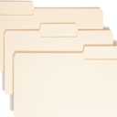 Smead SuperTab Heavyweight File Folder, Oversized 1/3-Cut Tab, Legal Size, Manila, 50 Per Box (15401)