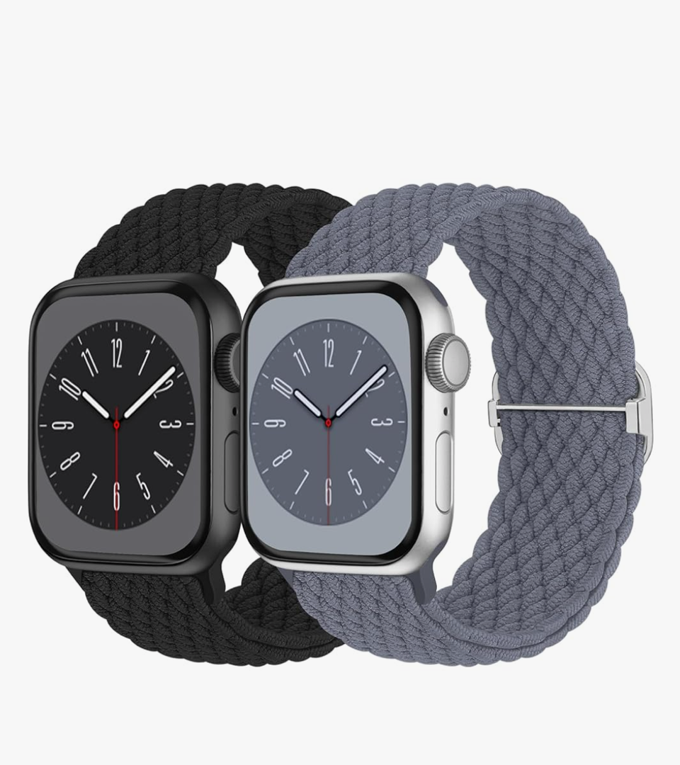 Braided Solo Loop Compatible with Apple Watch Band 38mm 40mm 41mm 42mm 44mm 45mm 46mm 49mm Women Men, Adjustable Stretchy Bands Elastic Sport Wristbands for iWatch Series 10 9 8 7 6 5 4 3 2 SE Ultra 2