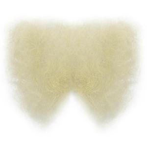 Fake Private Hair Invisible Realistic Bikini Body Hairs Fake Chest Hair Mustache Fake armpit hair 100% Handmade (Yellow)