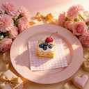 FLOWERCAT 200PCS Pink Plastic Plates Disposable Plates for Party - Heavy Duty Plastic Plates - 100 10" Pink Dinner Plates and 100 7" Pink Salad Plates for Weddings,Parties,Mother's Day