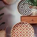 KushimHome Wall Basket Decor Set - 18" to 9" Hanging Boho Art, Bamboo Seagrass Rattan Woven Baskets, 17.7x1, 16"x1, 15"x2, 11"x1, 9"x1