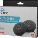 Cardo 45mm Audio Set, Works with Most Helmet Communicators (Single Pack), Black