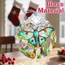 Christmas Ornaments: Stained Glass Ornament, Christmas Tree Ornament, Hanging Ornaments for Home Decor, Xmas Tree Decorations,Exquisite Holiday Decor, Gift & Holiday Present - Monarch Butterfly